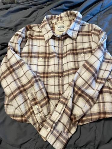 American Eagle Outfitters Cropped Flannel