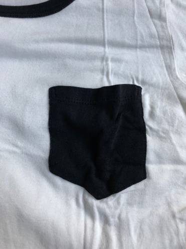 Brandy Melville Black Pocket Nadine Tee