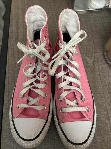 Converse Custom Pink Platform