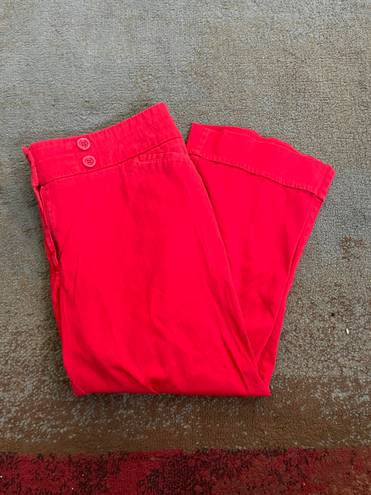 Soho Apparel Red Capri Pants