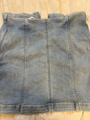 Free People Denim Mini Skirt 