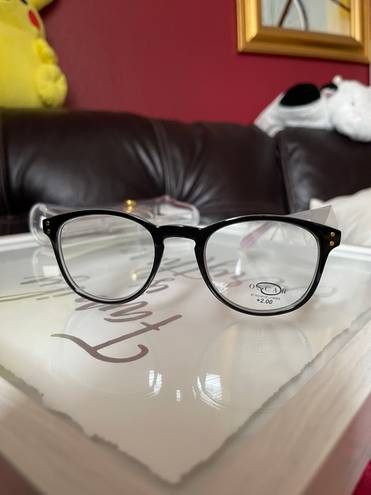 Oscar de la Renta O BY  50MM Oval Optical Glasses BLACK , 2.0 NWT in case