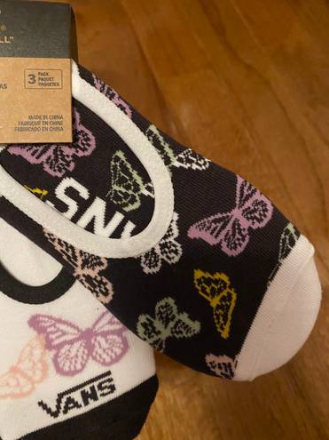 Vans NWT Van’s Butterfly Women's No Show Liner socks - 3 Pack