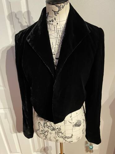 Dana Buchman NWOT Vintage Silk Velvet Crop Bolero Rave cover Formal Evening Party