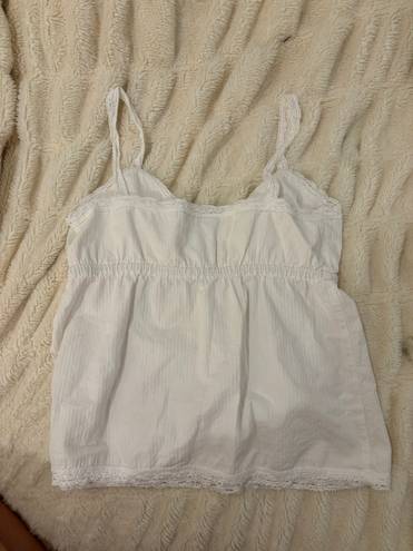 Brandy Melville Babydoll White Tank Top