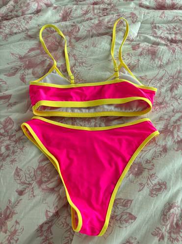Pink and Yellow Bikini Multiple Size M
