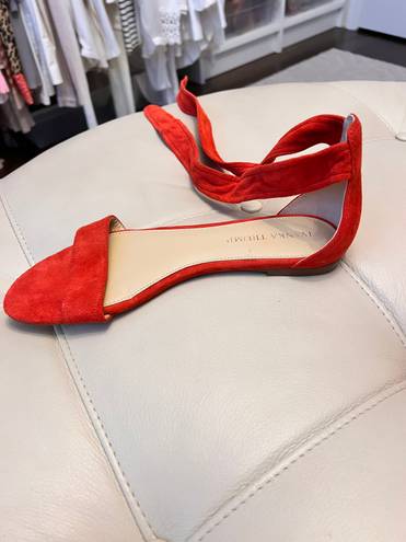 Ivanka Trump Coral Red Sandals