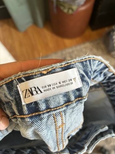 ZARA High Waisted Denim Shorts