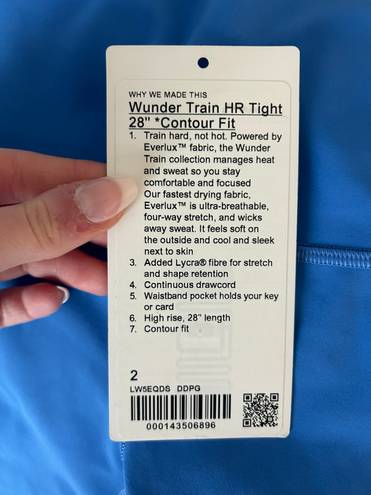 Lululemon NWT  Blue Nile Wunder Train Leggings