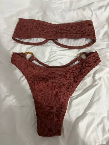 Maroon Bikini Red Size M