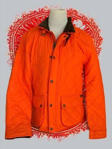 Polo  Ralph Lauren Solid Orange Saratoga Quilted Puffer Jacket NEW Large $325MSRP