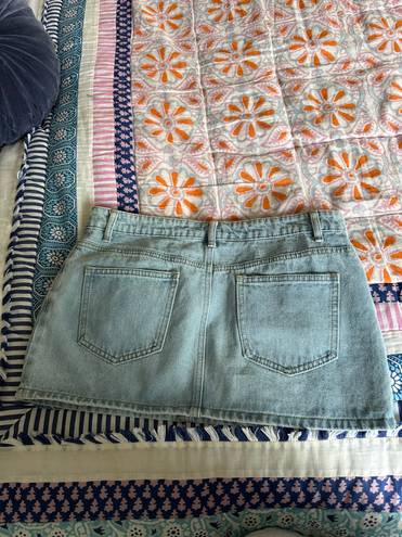 Edikted Denim mini Skirt