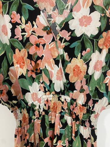 Petal and Pup  Peach Floral Cautilina Maxi Dress