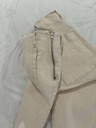 ZARA Cotton High Waisted Pants