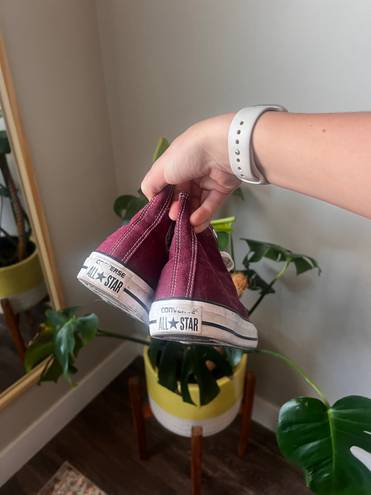 Converse Maroon High Tops Sz 9