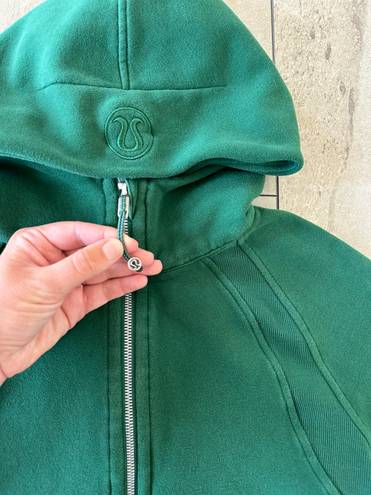 Lululemon Scuba Oversized Half-Zip Hoodie in Everglade Green