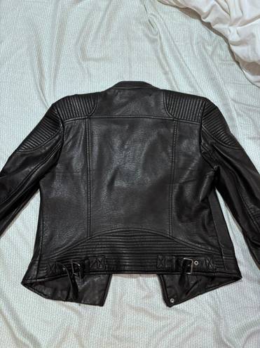 ZARA Leather Black Jacket