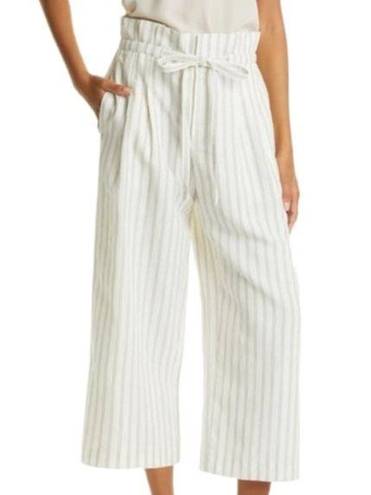 Club Monaco  annreanahh striped paper bag wide leg pants 6