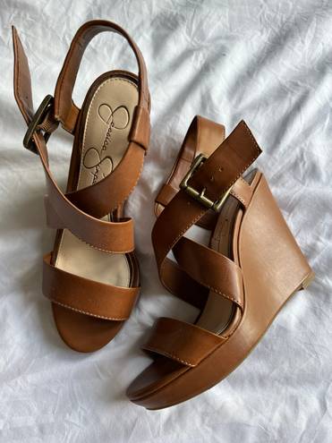 Jessica Simpson Brown Heel Wedges