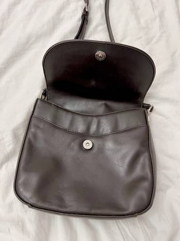 Hillard & Hanson Hillary & Hanson Leather Brown Crossbody Bag