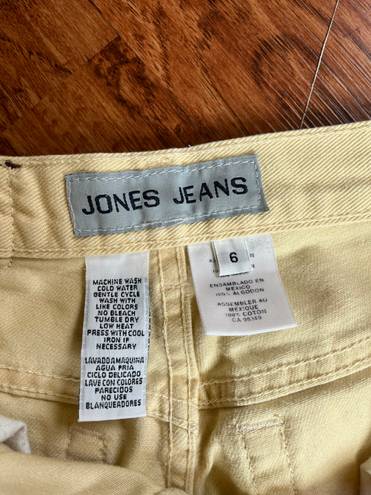 Jones New York Yellow Straight Leg Jeans