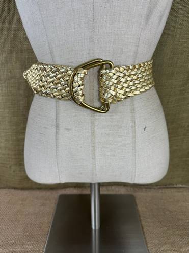 Vintage Gold Toned Woven Women’s Costume Belt Size M