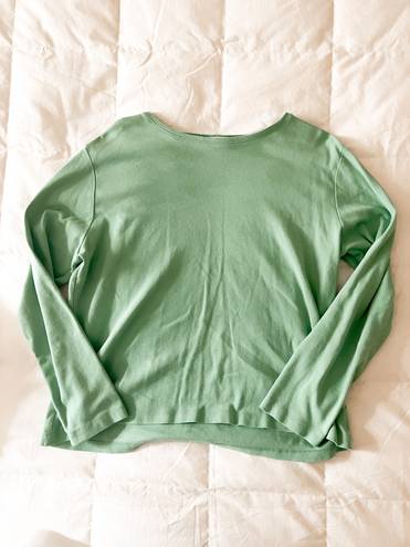 Coldwater Creek Teal Long Sleeve Top Size Large