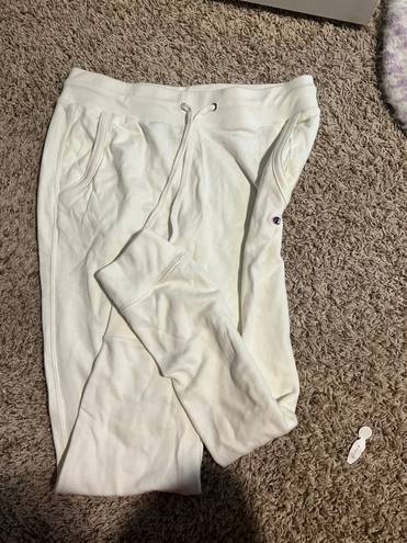 Champion White Joggers