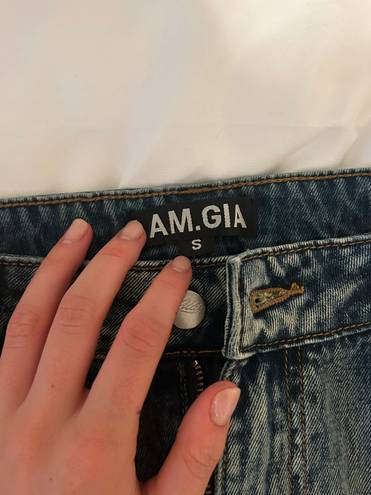 I am gia Long Denim Skirt