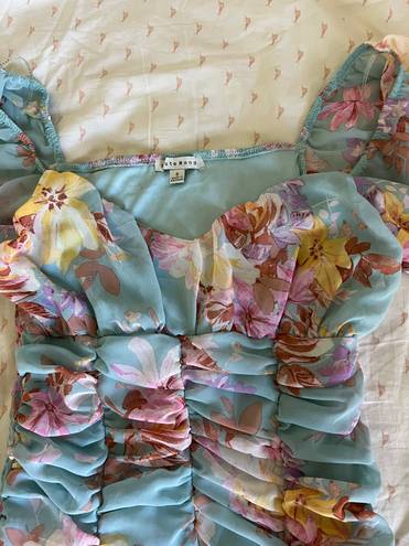 Haute Monde Floral Ruffle Dress 