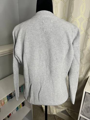 Aerie Oversized Pullover Quarter-button Knit Sweater