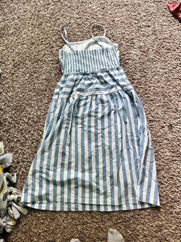 Old Navy Blue And White Striped Sundress