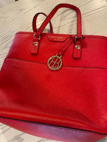 Henri Bendel Bright Red Hobo Crossbody Bag