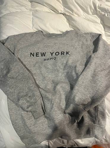 Soho gray new york  sweatshirt