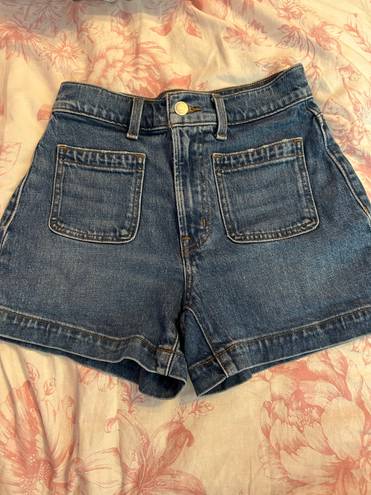 Madewell High Waist Sailor Jean Shorts