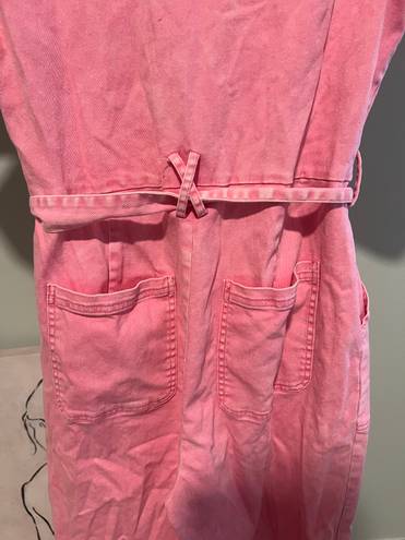 Skies Are Blue Pink Denim Jumpsuit/Pantsuit