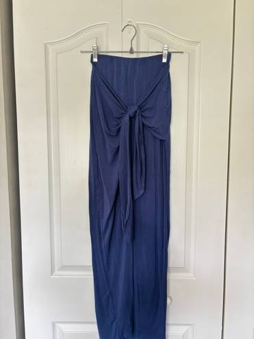 Harper Blue Maxi Wrap Skirt