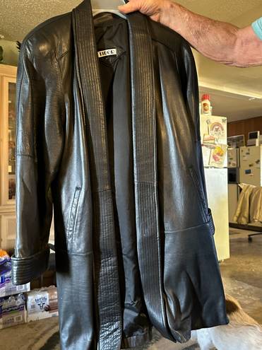 Jacket Leather Black Size M