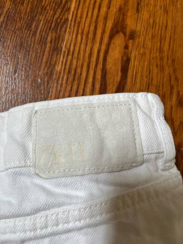 ZARA White Jean Shorts