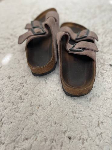 Birkenstock Arizona Tan Suede Sandals