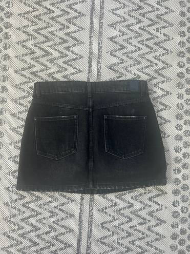 ZARA Black Denim Skirt