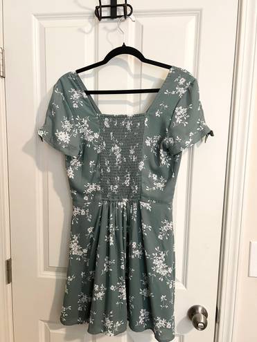 Abercrombie & Fitch Mini Dress Green Floral