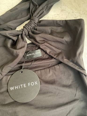 White Fox Boutique NWT  Wish it was you black bodysuit Size Small