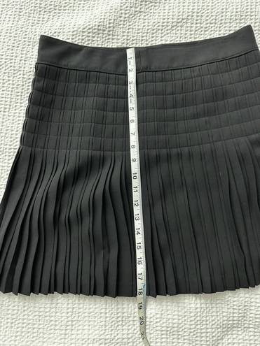 J.Crew  pleated lattice black skirt