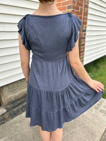 Max Studio Dusty Blue Summer Dress