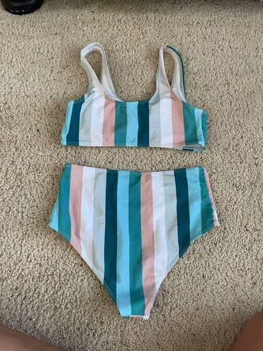 striped bikini Multi