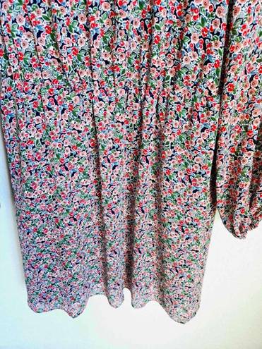 Petal BODEN High Neck Flippy Floral Mini Dress Size 6 Multi color  Toile