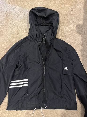 Adidas Womens Essentials 3-Stripe Windbreaker