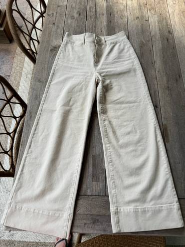 Ann Taylor Flare Jeans Cream