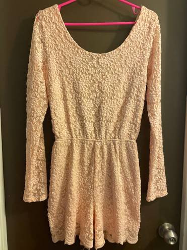 Charlotte Russe Soft Pink Lace Roper